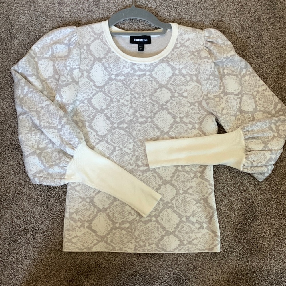 Express Puff Shoulder Sweater